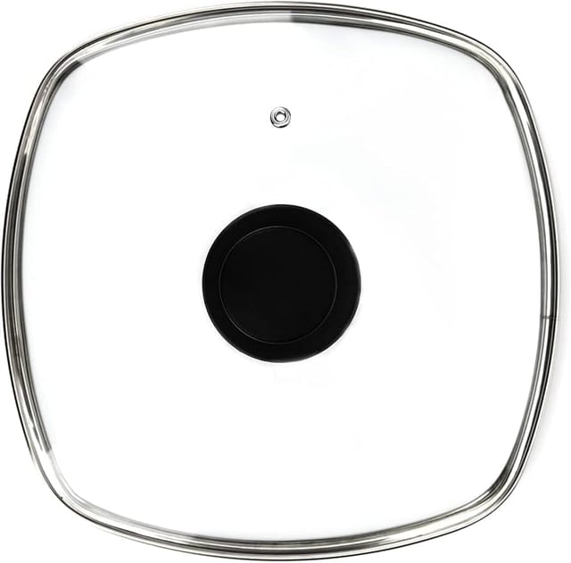 Square Full Glass Lid - 6 Ltr