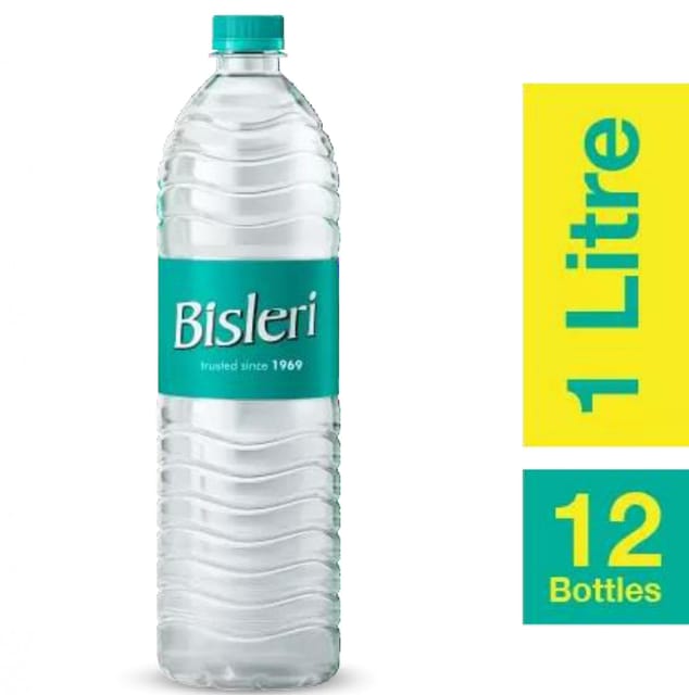 Bisleri Bottle-1000 ML | Pack of 12 Bottles