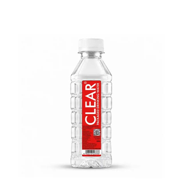 Clear Water Bottle-200 ML